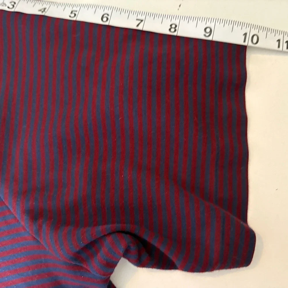Polo Ralph Lauren Men's Striped Polo Shirt Burgundy Navy Blue Cotton‎ XLT Preppy